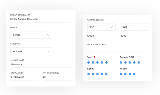 Panel Rekrutera - podgląd
